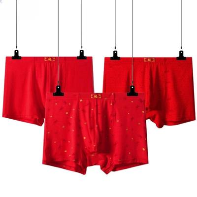 Lenjerie pentru bărbați Chiloți roșii largi Slip boxer cu talie înaltă Slip boxer din bumbac Mărimea Plus L XL XXL 3XL 4XL 5XL 6XL