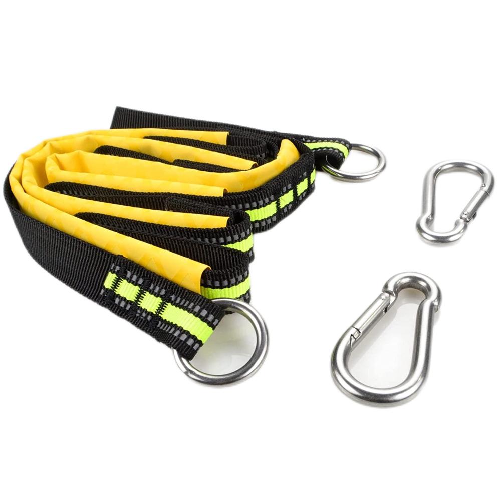 3 Step Boat Rope Ladder Nylon Webbing Boarding Ladder Portable Fishing Rope Ladder for Inflatable