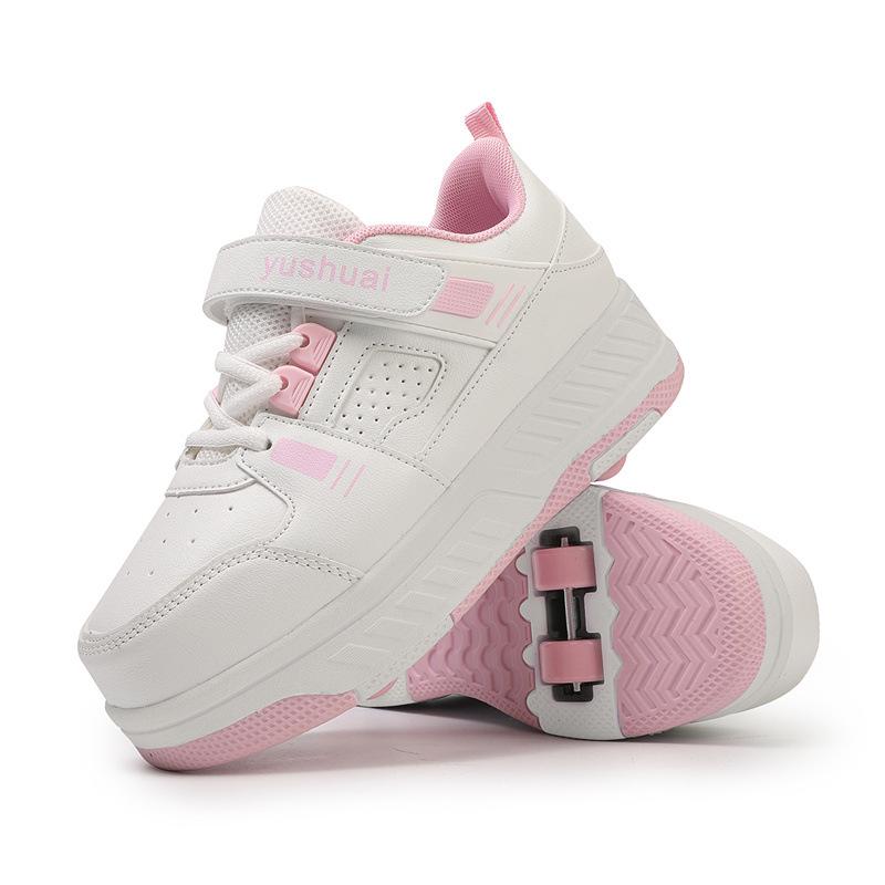 

New Crazy Four-Wheel Flying Roller Skates for Adults, Men & Women, with Double Wheel Design and Removable Functionality. 33