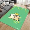 Green Cartoon Carpet with Cute Animal Design and Star Accents Suitable for Use As an Anti-slip for Living Room Bedroom Sofas