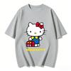 2026 Summer Hello Kitty Cartoon Printed Short Sleeve Pure Cotton Tshirt Parentchild Outfit Classic Fashion Womens Tees Tops