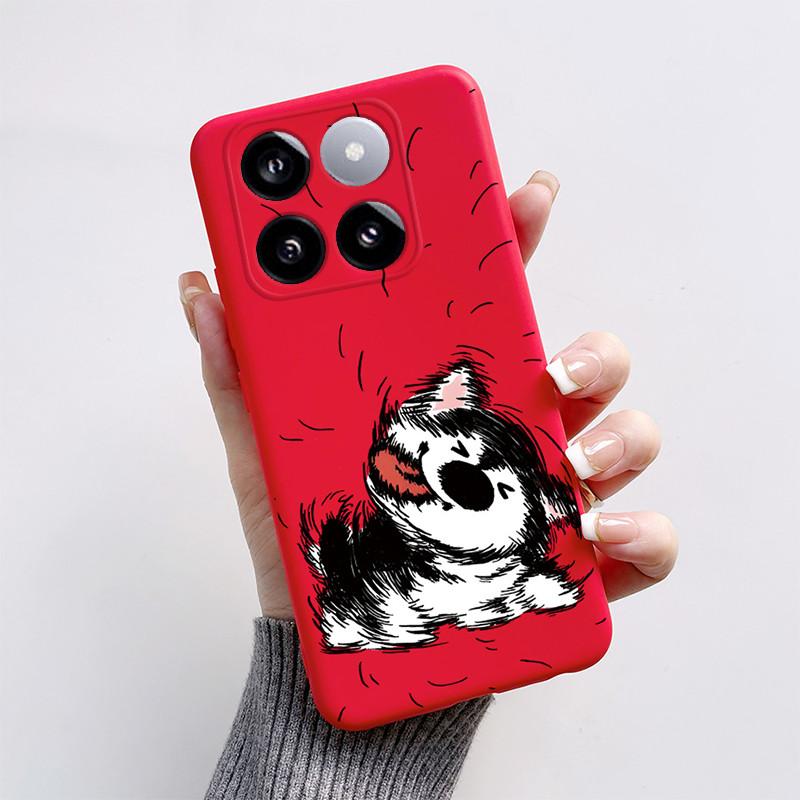 For Xiaomi Mi 14T Pro Case Cute Cartoon Cat Dog Fox Painted Cover Silicone Phone Case For Xiaomi 14T Pro 14TPro Mi14T Soft Funda