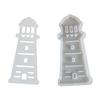 Silicone Lighthouse Mold Resin Plaster Candle Making Mold Summer Beach Theme Handmade Artwork Mold Flexible DIY Craft Tools
