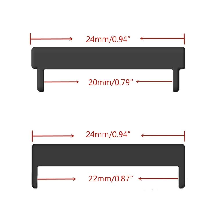 Für 7/9/D5i 24mm auf 22mm/20mm Steg mit Federsteg-Verbindungsadapter