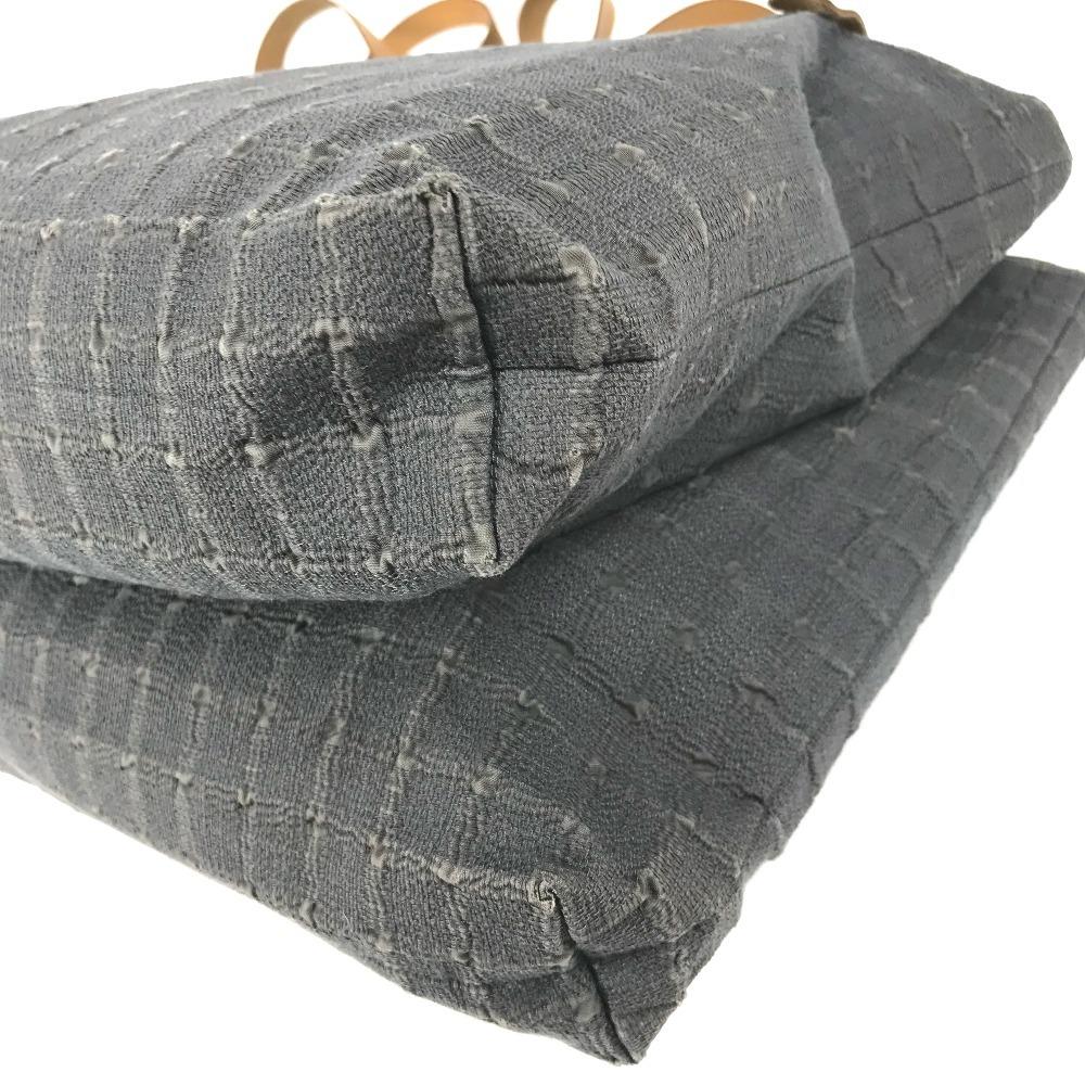 Hermes Amedaba Cabas De Poche Bag Shoulder Bag Tote Bag Shoulder Bag Cotton Gray