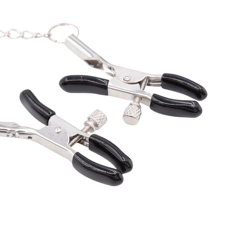 Metal Chain Nipple Clips Clitoris Breast Massage Clamps Adult Flirting Teasing Erotic Gadgets Sex Toys For Couples Multicolored