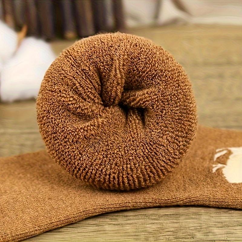 5 Pairs Men Winter Northern Thickened Warm Camel Terry Hair Socks