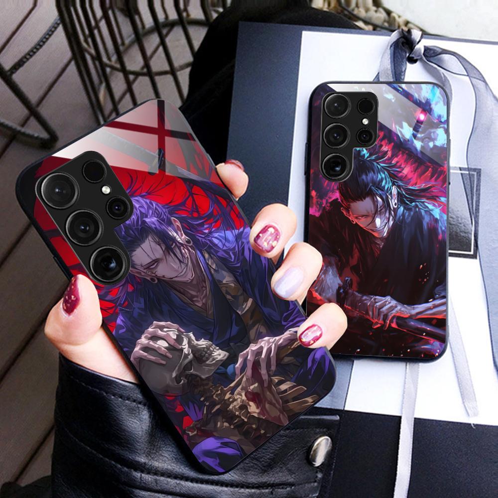 Jujutsu Kaisen Geto Suguru Phone Case for Samsung Galaxy A56 55 54 53 52 51 36 35 34 23 16 15 5G Glass Colorful Cover Luxury
