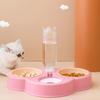 Dog Bowl Raised Cats Food Bowls with Detachable Stand 3 in 1 Pet Automatic Feeder with Water Fountain Multi Color