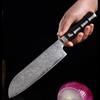 67 Layers Damascus Steel Kitchen Santoku Knife Meat Cleaver Knife Vegetable Cutter Slicer