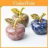 Resin Crystal Fruit Sculpture With Natural Waterstone For Modern Desk Decor Gift