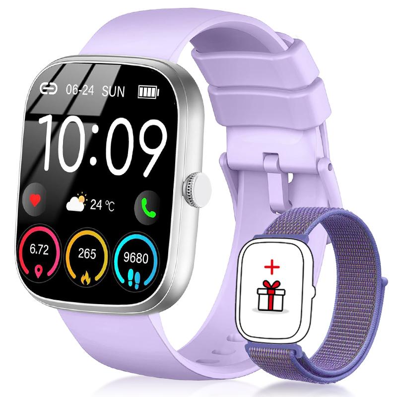 Smart Watch For Android iOS 1.96" Smartwatch Answer Make Call Waterproof Sports Fitness Tracker Heart Rate Sleep Monitoring