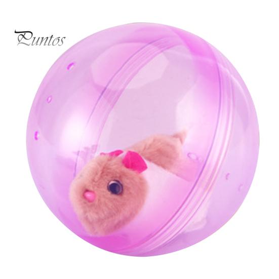 Moving Animal Toy Electric Automatic Rolling Hamster Ball, Ball with Plush Rabbit Inside, Toddler Pet Simulation Interactive Toy, Gift for Toddlers