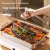 HUIHUADU 316 Stainless Steel Roasting Fish Pan with Lid