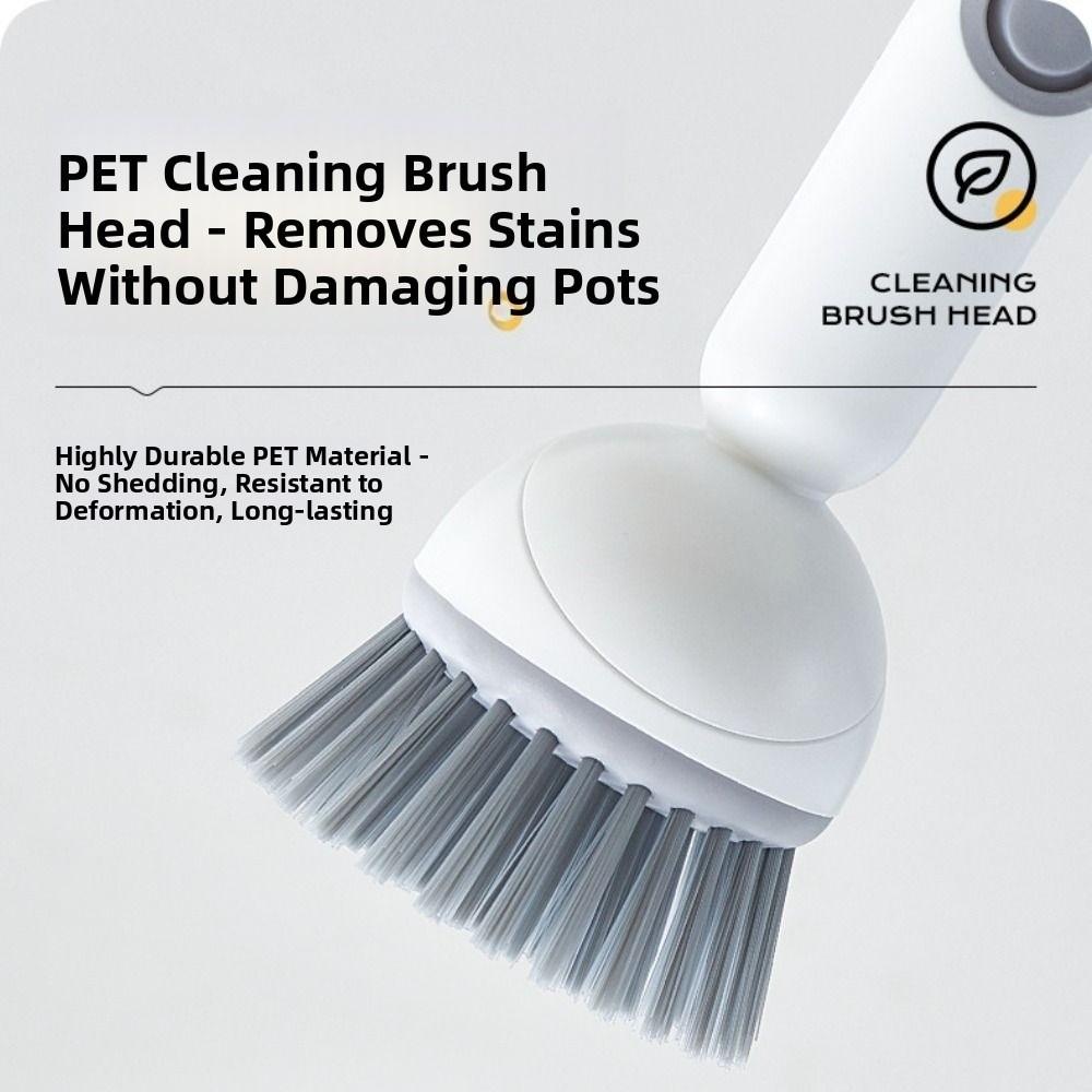 Press Out Liquid Refillable Liquid Washing Brush Dishwashing Brush  Kitchen Pots Dishes Sink