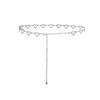 Heartshaped Waist Chain Belt For Women With Water Drilled Metal Summer Accessory