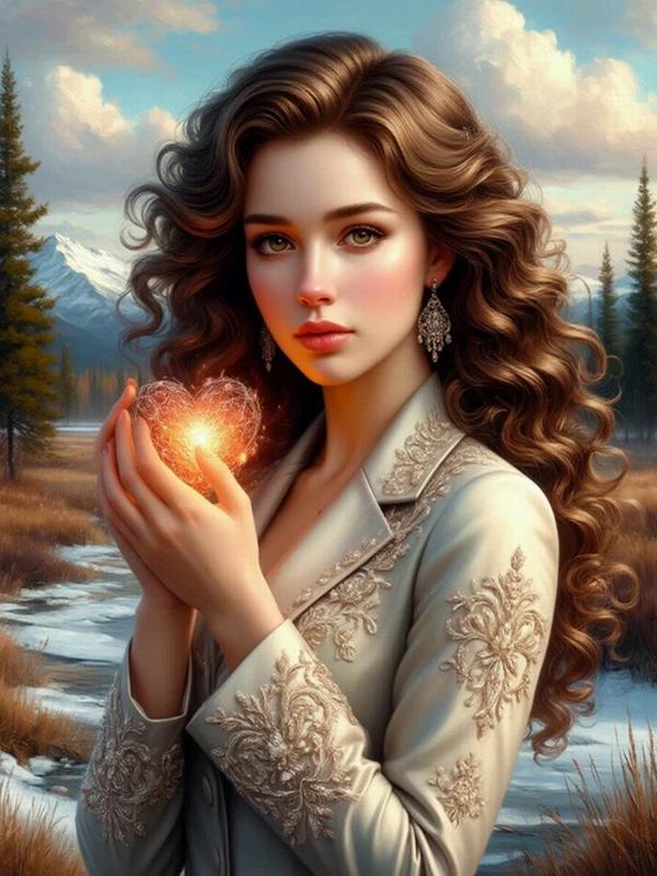 

Diamond Painting New Collection Beautiful Woman with Love Diy Full Rhinestone Embroidery Girl Mosaic Cross Stitch Kits Wall Decor Round drill 30x40cm