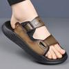 Man Slippers Fashion Open Toed Sandals Beach Footwear Anti-collision Toe Wading Aqua Shoes Comfy Breathable Men Luxury Sandals