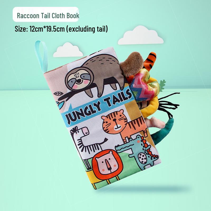

Aipinqi Animal Tail Cloth Book: Enlightenment Sound Toy for Infants & Toddlers