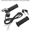 48V Half Twist Throttle, Electric Bike Throttle With LED Display Grip Lock Key Set For Ebike Motorcycle Scooter