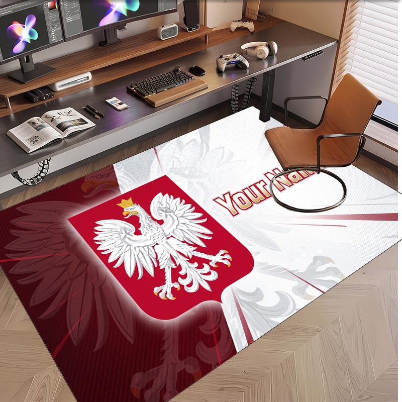 Personalized Crystal Velvet Carpet Poland Pattern Non Slip Floor Rug