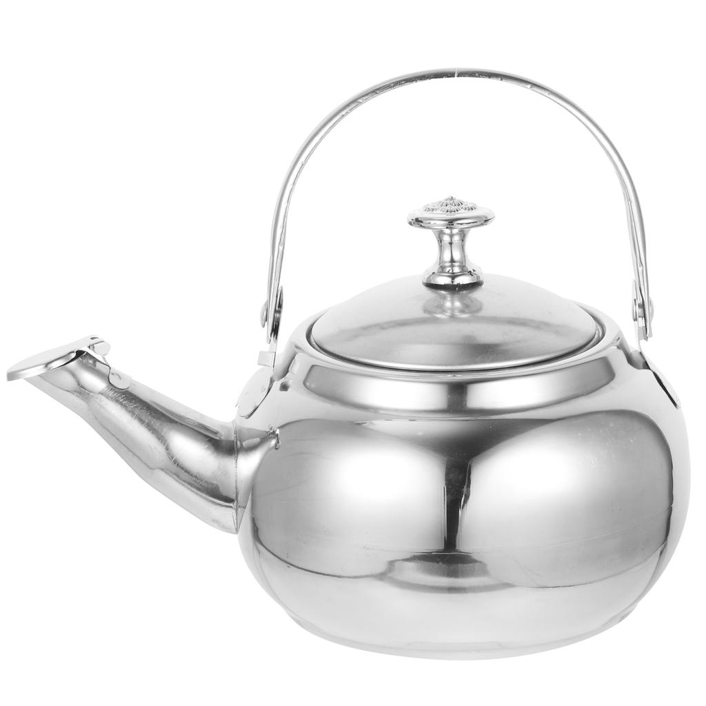 Hervidor de Té de Acero Inoxidable con Cuello de Cisne con Filtro Hervidor de Agua Fría No Magnético Sin Ruido Calentador Calentador de Té Cocina