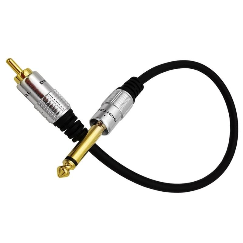 RCA To 1/4" Audio Cable 6.35mm Mono Plug Male To RCA Male Cable For Camera Headphone Instrument Amplifier Speaker Phone