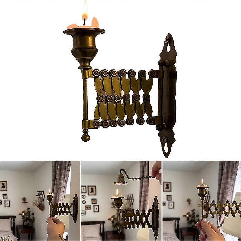 Extending Taper Candle Holder, Vintage Expanding Taper Candle Holder Antique