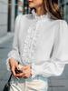 European-American Women's Versatile Ruffle Blouse - Elegant Business Fashion