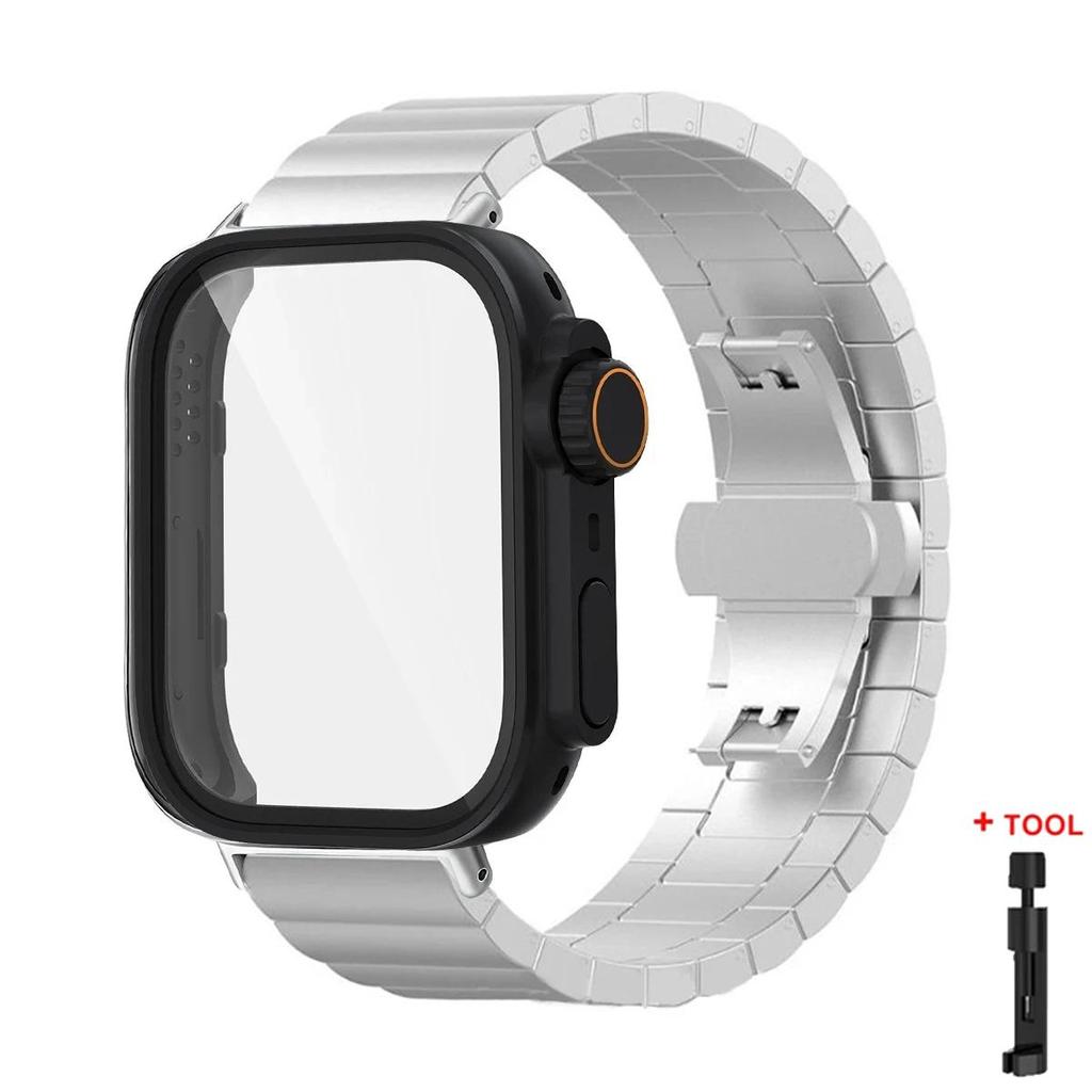Case+Stainless Steel Band For Huawei Watch Fit4/Fit 4Pro Protective To Ultra Case Metal Strap For Huawei Watch Fit 3 only case