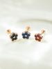Minimal Piercing 14K Internal Enamel Flower Labret Piercing