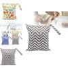 Durable Asenappy Digital Print Baby Diaper Bag With Waterproof Dual Zippers