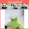 Delightful Panda Flower Plush Keychain Bag Accessory Soft Cuddly Doll For Children
