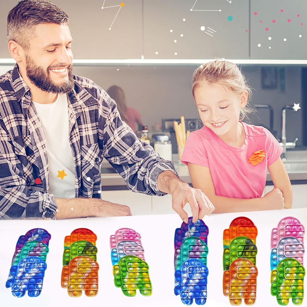 Zabawki sensoryczne Push Bubble, silikonowa zabawka antystresowa