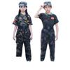 Kids' Camouflage Uniform Set: Spring, Summer, Autumn T-Shirt for Student Camps and Military Training
