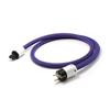 For HiFi Audio AC Audiophile Power Cable With EU Power Plug For tube amp CD HIFI 1M