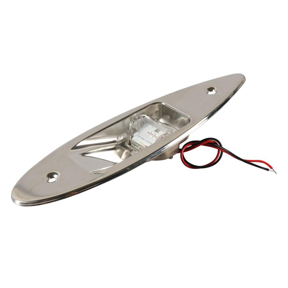 2x Red+Green Marine Boat Navigation LED Side Tear Drop Lights Vertical Mount 12V