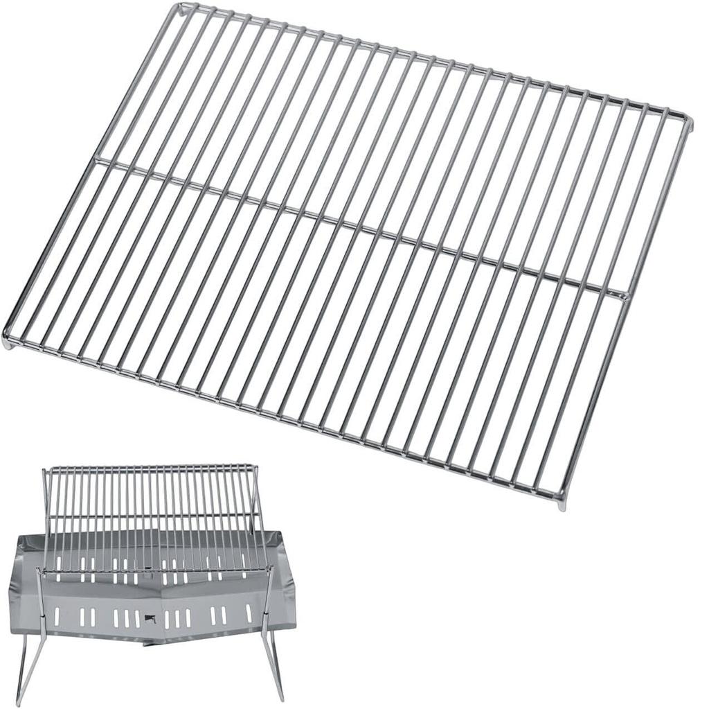 Tokyo Camp Stainless Steel Grill with Trivet and Grater for Wire and Camping Grill Grill Bonfires, Easy-to-Clean Mesh, (Large Only)