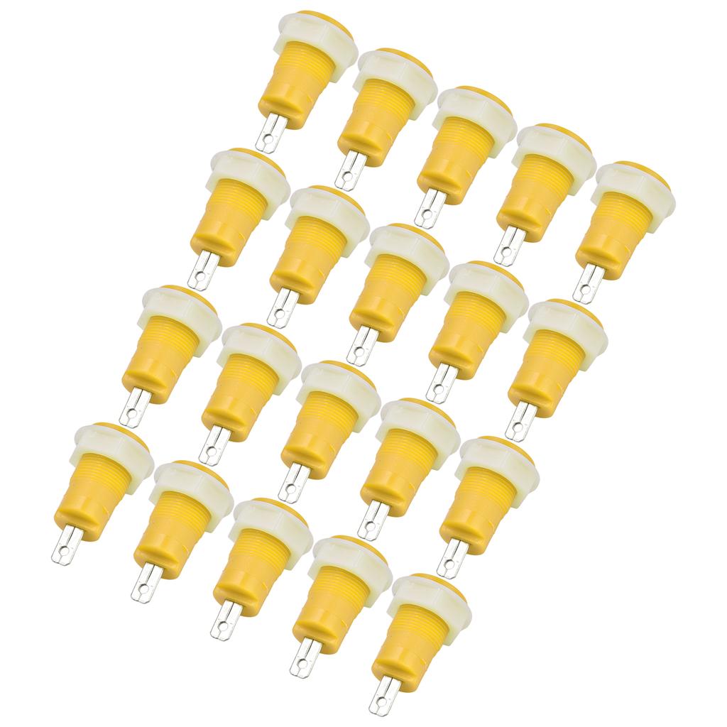 20Pcs Banana Socket Binding Post Adapter Brass Safe Welding Type Grounding Terminal 4mm 402 1KV