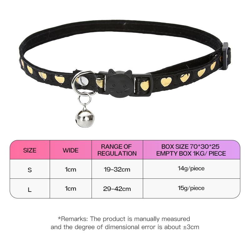 

Новый бархатный милый галстук-бабочка ошейник для питомца с колокольчиком Amazon, ошейник для кошки, ошейник для собаки с надписью любовь M width 1cm, adjustment range 29-42cm чёрный
