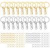 220pcs Silver DIY Keychain Rings Circle Keychain Findings Keychain Rings Kit  Keychain Making