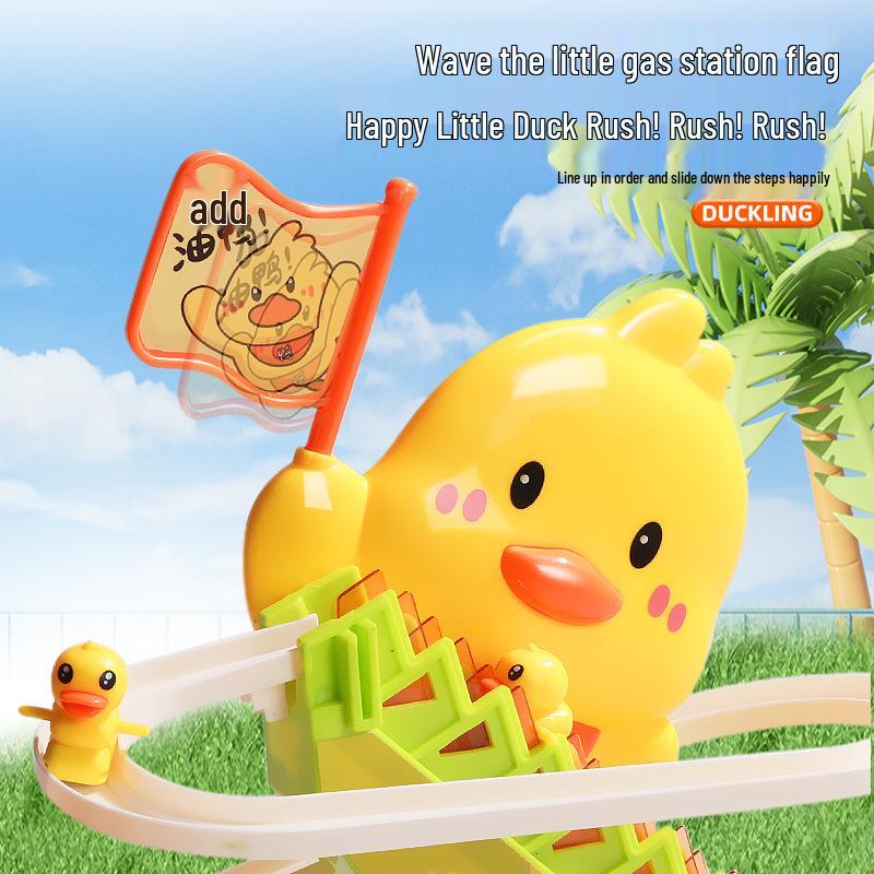Little Duck Climbing Stairs Educational Toy - Baby Head-Up Training for Ages 1-3