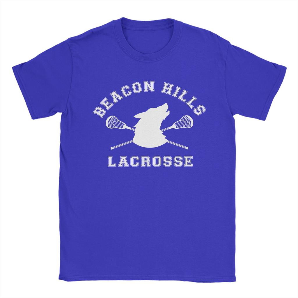 Teen Wolf Beacon Hills Lacrosse Teen Wolf  T Shirt  Cotton Clothing Vintage Short Sleeve Round Collar Tees Plus Size T-Shirt