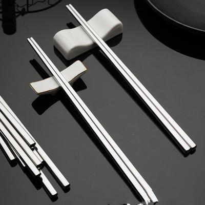 Travel Portable Stainless Steel Chopsticks Metal Chopsticks Food Sushi Sticks Non-Slip Reusable Easy Clean Kitchen Accessories