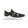 Tênis de Corrida com Cadarço Slip-On para Criança Pequena 'Black Team Gold' 381994-02
