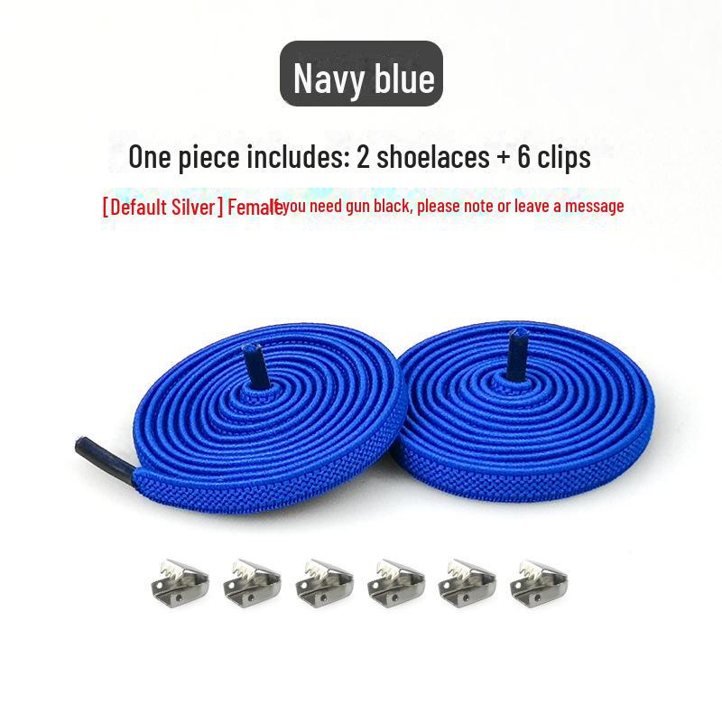 Snap Button Lazy Clip Shoelaces - Versatile for Kids, Adults, Men, Women - Black & White - Free Tie - Free Elastic