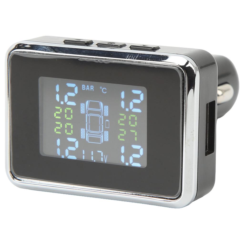 DC 12V Tire Pressure Monitor Stable Signal Long Receiving Distance USB Output Wireless TPMS for