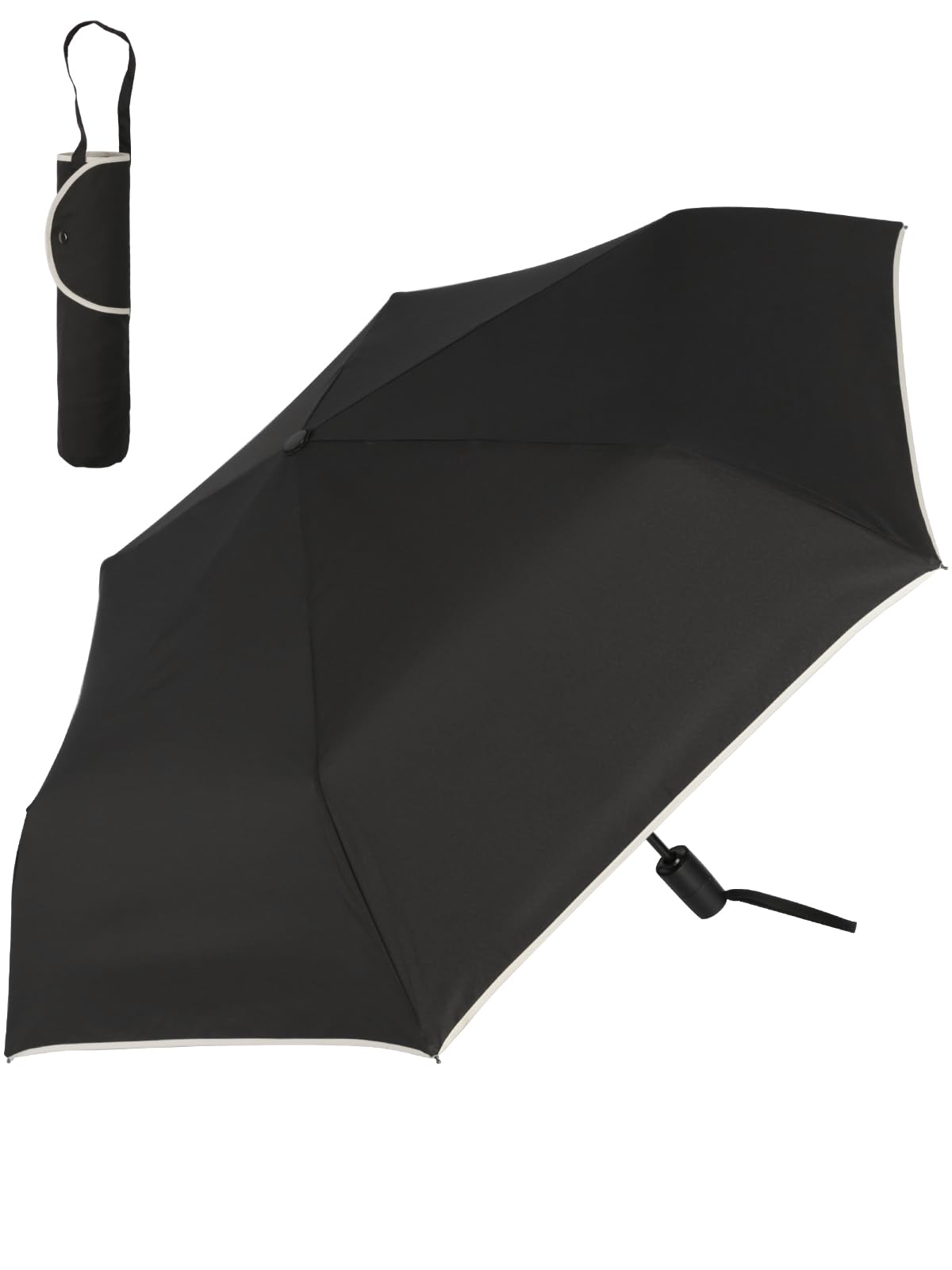 

KIZAWA Folding Automatic and Level 5 Water Large Umbrella, Lightweight, One-Touch Open/Close, Women s Men s, Repellent, Compact, Durable, (Black)
