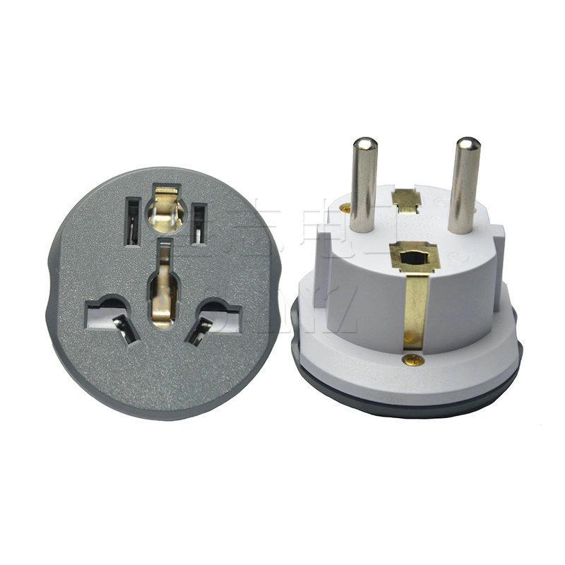 16A 250V 4000W European/German/Korean Standard Pure Copper Conversion Plug