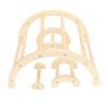 Chick Perch Paw Grinding Stable Structure Arch Shape Wooden Chicken Bar Stand for Farm Pet Coop